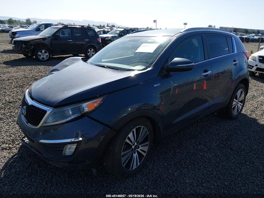 2014 Kia Sportage VIN KNDPCCAC5E7647847 IAAI salvage auction — FRONT END, Salvage (Oregon), sold $1,450 on 2026-07-29 (photo 2)