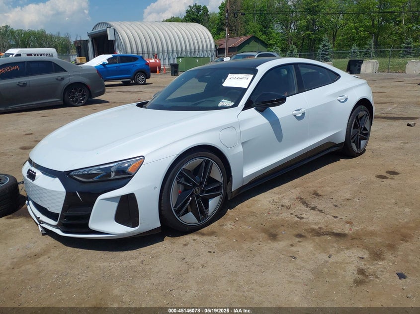 2024 Audi Rs e-tron gt VIN WAUBHBFWXR7900513 IAAI salvage auction — RIGHT FRONT, Salvage Title, sold $32,750 on 2026-08-20 (photo 2)
