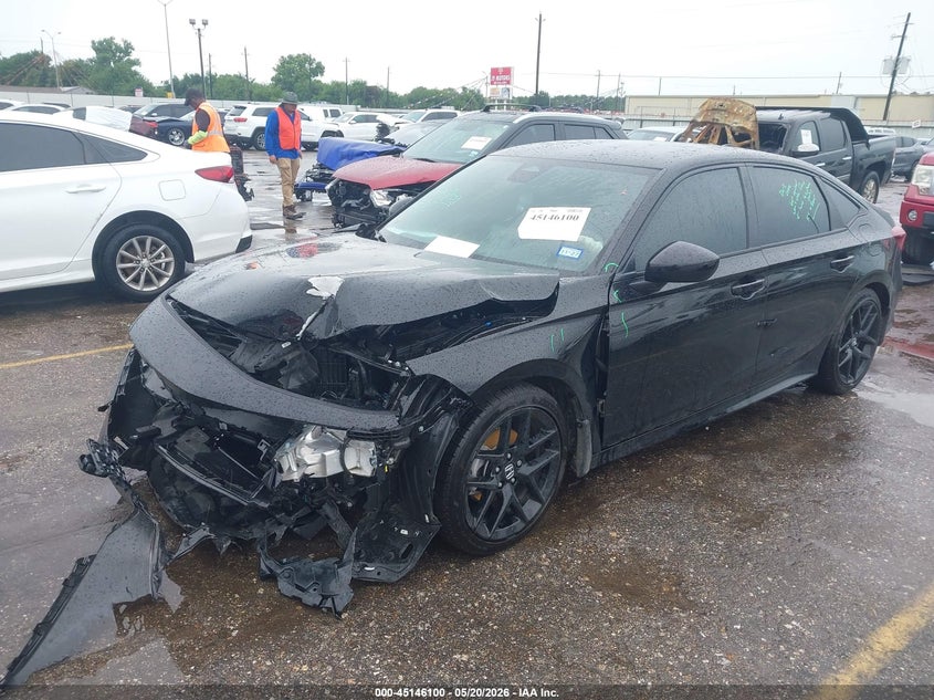 2026 Honda Civic VIN 2HGFE2F57TH535564 IAAI salvage auction — FRONT END, Salvage (Texas), sold $5,200 on 2026-07-24 (photo 2)