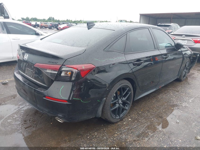 2026 Honda Civic VIN 2HGFE2F57TH535564 IAAI salvage auction — FRONT END, Salvage (Texas), sold $5,200 on 2026-07-24 (photo 4)