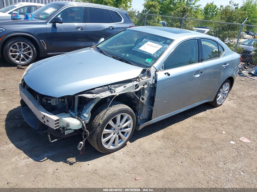 2006 Lexus Is VIN JTHCK262565004437 IAAI salvage auction — LEFT FRONT, Clear (Virginia), sold $325 on 2026-07-27 (photo 2)