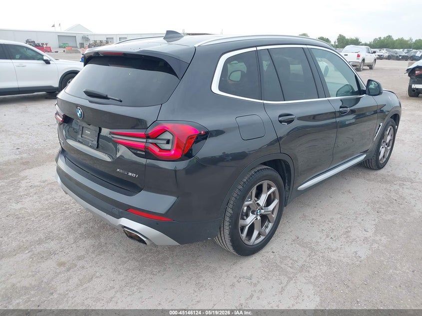 2022 BMW X3 VIN 5UX53DP0XN9M46782 IAAI salvage auction — HAIL, Original (Texas), sold $17,900 on 2026-07-09 (photo 4)