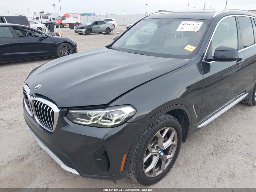 2022 BMW X3 VIN 5UX53DP0XN9M46782 IAAI salvage auction — HAIL, Original (Texas), sold $17,900 on 2026-07-09 (photo 6)