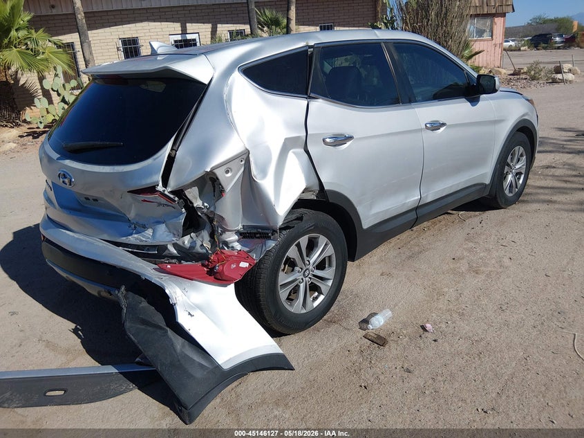 2013 Hyundai Santa fe VIN 5XYZT3LBXDG030314 IAAI salvage auction — REAR END, Salvage (Arizona), sold $2,050 on 2026-07-09 (photo 4)