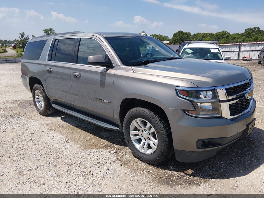 2018 Chevrolet Suburban VIN 1GNSKGKC9JR299995 IAAI salvage auction — HAIL, SF97 (Arkansas), sold $21,200 on 2026-07-09 (photo 1)