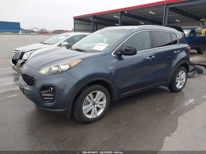 2017 Kia Sportage VIN KNDPMCACXH7240009 IAAI salvage auction — REAR END, Certificate Of Title (Nebraska), sold $3,400 on 2026-07-30 (photo 2)