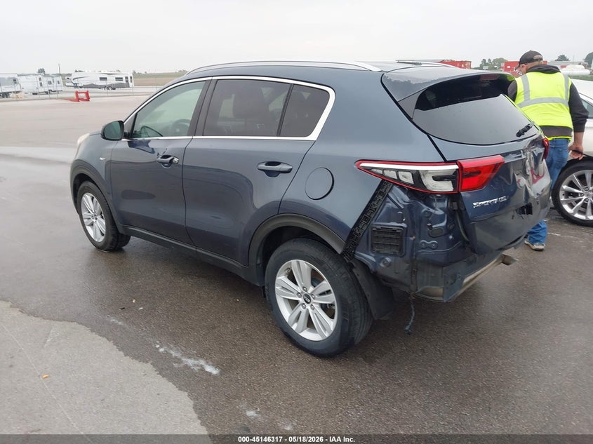 2017 Kia Sportage VIN KNDPMCACXH7240009 IAAI salvage auction — REAR END, Certificate Of Title (Nebraska), sold $3,400 on 2026-07-30 (photo 3)