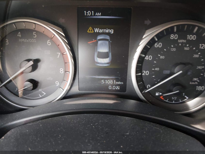 2020 Infiniti Q50 VIN JN1EV7AP4LM206692 IAAI salvage auction — FRONT END, Clear (Louisiana), sold $1,300 on 2026-07-13 (photo 7)