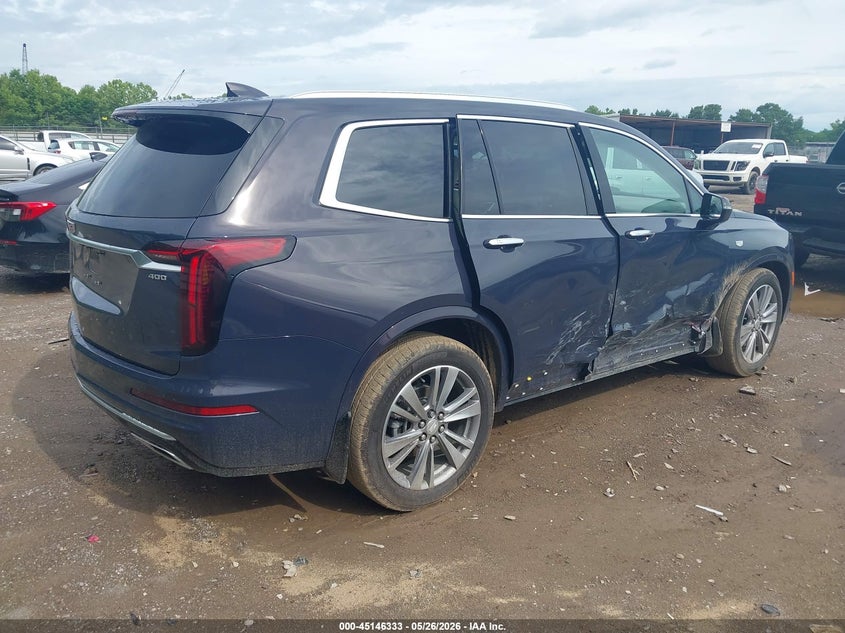 2025 Cadillac Xt6 VIN 1GYKPDRS1SZ131849 IAAI salvage auction — SIDE, Salvage Title, sold $14,100 on 2026-07-08 (photo 4)