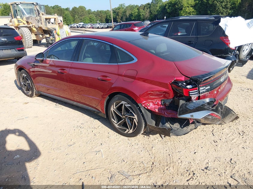 2025 Hyundai Sonata VIN KMHL14JAXSA429096 IAAI salvage auction — REAR END, Salvage (North Carolina), sold $9,500 on 2026-07-13 (photo 3)