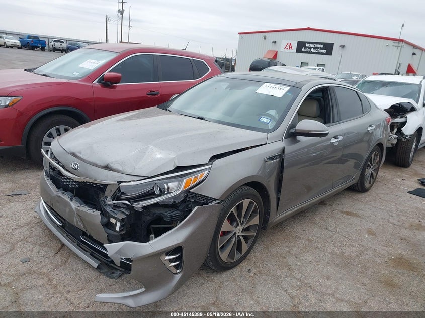 2016 Kia Optima VIN 5XXGV4L22GG050170 IAAI salvage auction — FRONT END, Salvage (Texas), sold $1,425 on 2026-07-21 (photo 2)