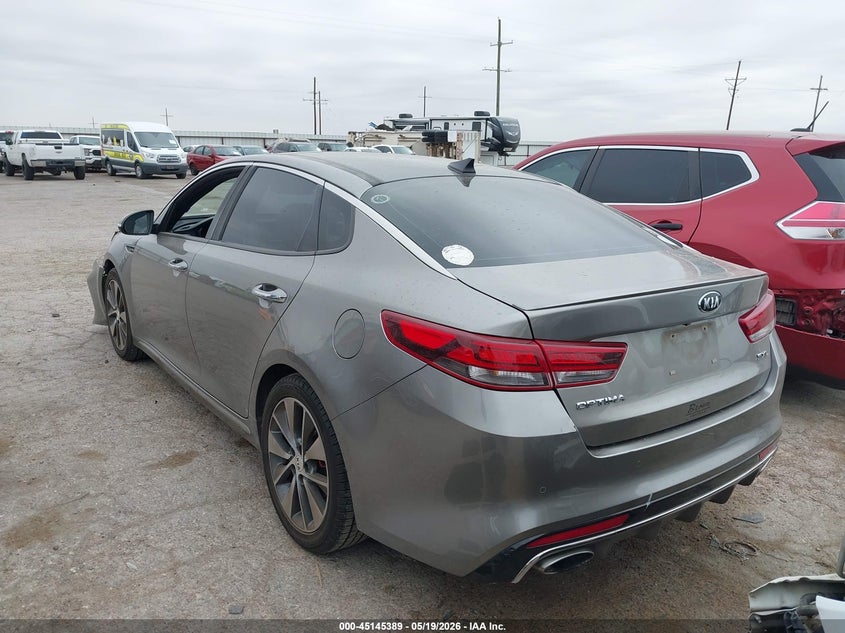 2016 Kia Optima VIN 5XXGV4L22GG050170 IAAI salvage auction — FRONT END, Salvage (Texas), sold $1,425 on 2026-07-21 (photo 3)