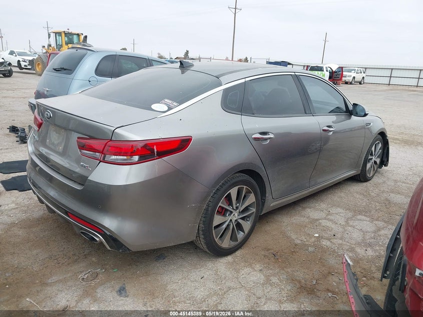 2016 Kia Optima VIN 5XXGV4L22GG050170 IAAI salvage auction — FRONT END, Salvage (Texas), sold $1,425 on 2026-07-21 (photo 4)