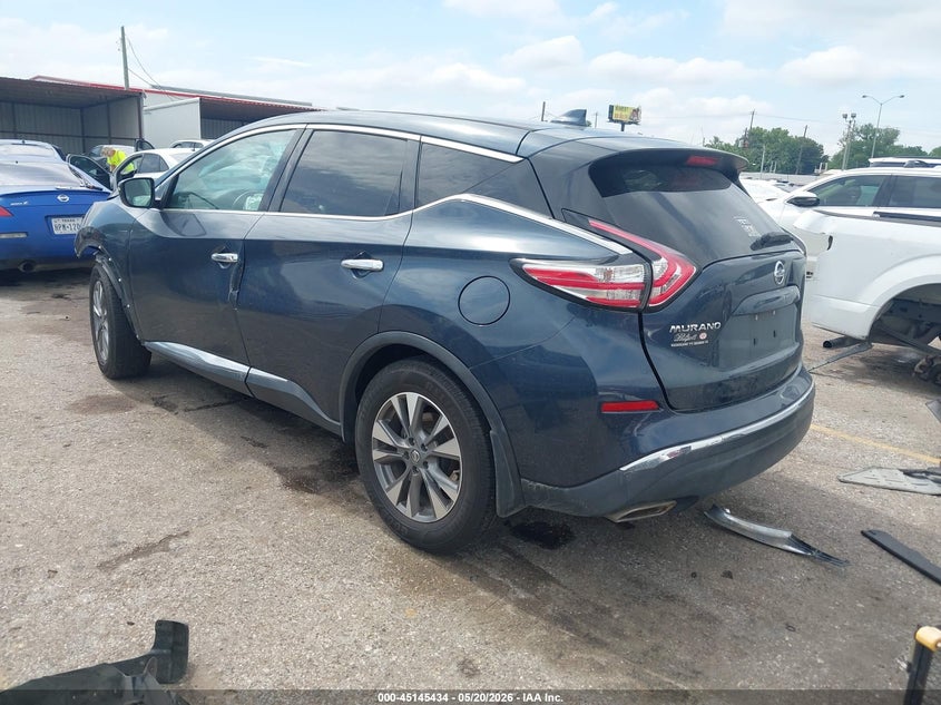 2017 Nissan Murano VIN 5N1AZ2MG1HN122356 IAAI salvage auction — FRONT END, Salvage (Texas), sold $575 on 2026-07-09 (photo 3)