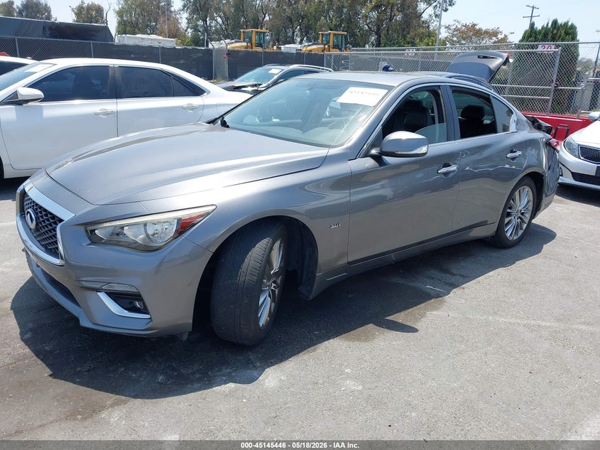 2018 Infiniti Q50 VIN JN1EV7APXJM352205 IAAI salvage auction — RIGHT SIDE, Salvage (California), sold $475 on 2026-07-09 (photo 2)