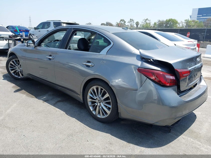 2018 Infiniti Q50 VIN JN1EV7APXJM352205 IAAI salvage auction — RIGHT SIDE, Salvage (California), sold $475 on 2026-07-09 (photo 3)