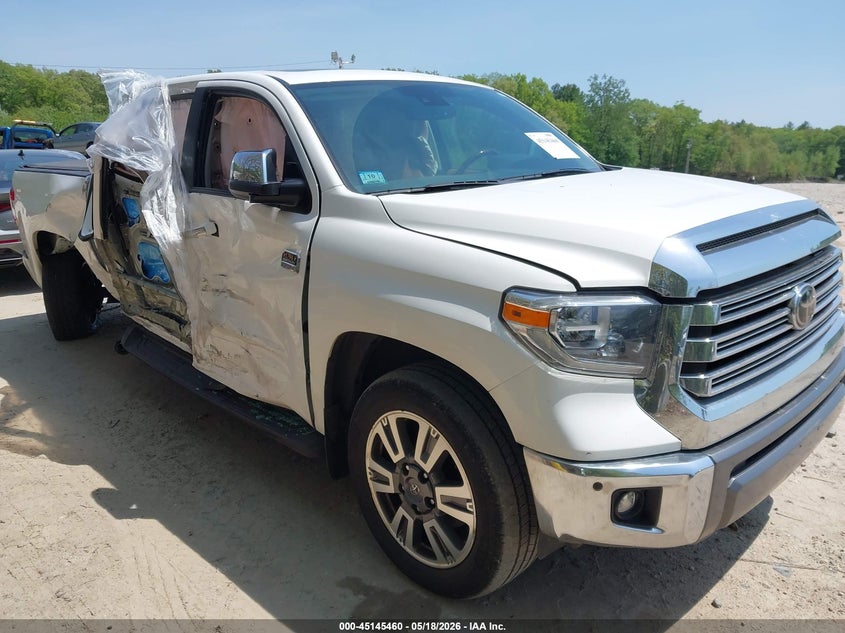 2020 Toyota Tundra VIN 5TFAY5F19LX906914 IAAI salvage auction — SIDE, Salvage (Massachusetts), sold $12,600 on 2026-07-25 (photo 1)