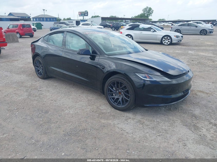 2025 Tesla Model 3 VIN 5YJ3E1EA6SF886321 IAAI salvage auction — REAR END, Original (Texas), sold $10,500 on 2026-07-24 (photo 1)