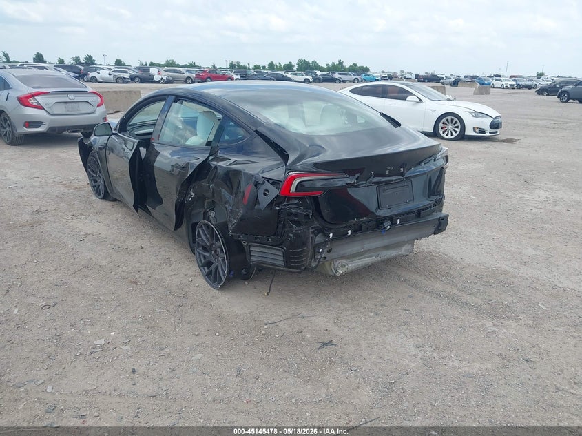 2025 Tesla Model 3 VIN 5YJ3E1EA6SF886321 IAAI salvage auction — REAR END, Original (Texas), sold $10,500 on 2026-07-24 (photo 6)