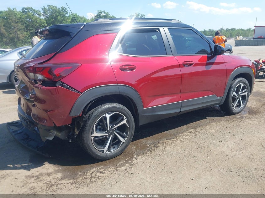 2023 Chevrolet Trailblazer VIN KL79MUSL9PB050885 IAAI salvage auction — REAR END, Salvage - 75% Or Less (Maryland), sold $9,650 on 2026-07-08 (photo 4)