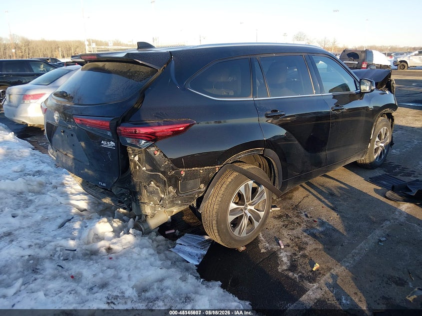 2020 Toyota Highlander VIN 5TDGZRAHXLS003907 IAAI salvage auction — FRONT END, Clear (New Jersey), sold $11,100 on 2026-07-20 (photo 4)