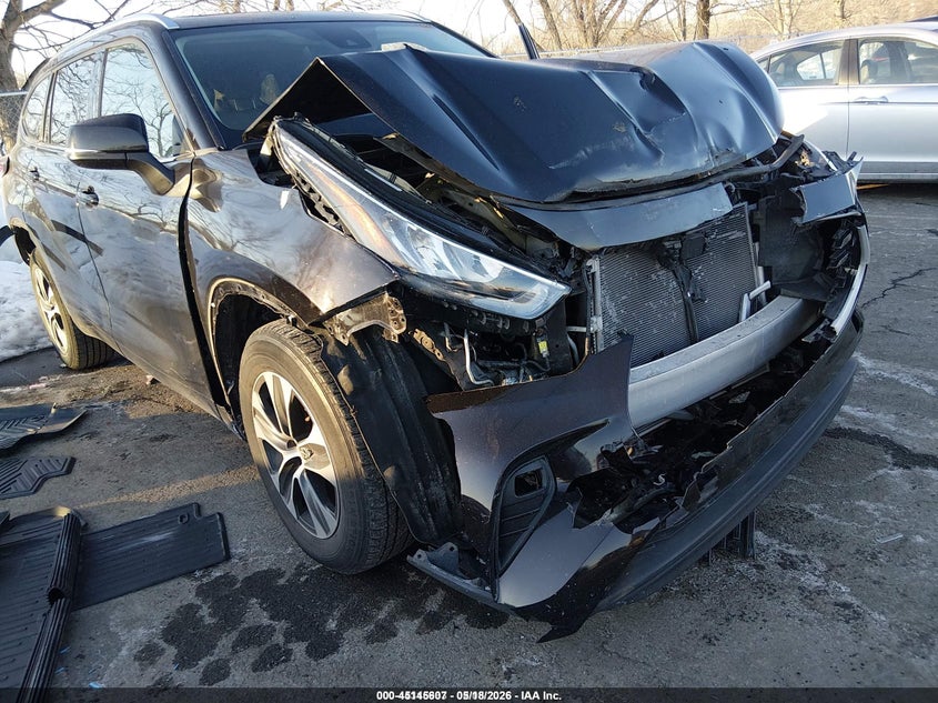 2020 Toyota Highlander VIN 5TDGZRAHXLS003907 IAAI salvage auction — FRONT END, Clear (New Jersey), sold $11,100 on 2026-07-20 (photo 6)