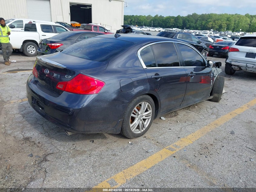 2010 Infiniti G VIN JN1CV6APXAM202614 IAAI salvage auction — RIGHT FRONT, Salvage (Georgia), sold $375 on 2026-07-29 (photo 4)
