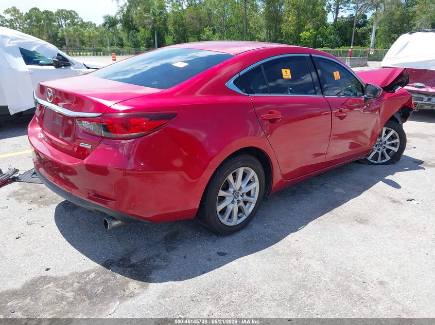2016 Mazda 6 VIN JM1GJ1U58G1420228 IAAI salvage auction — FRONT END, Rebuildable (Florida), sold $200 on 2026-07-13 (photo 4)