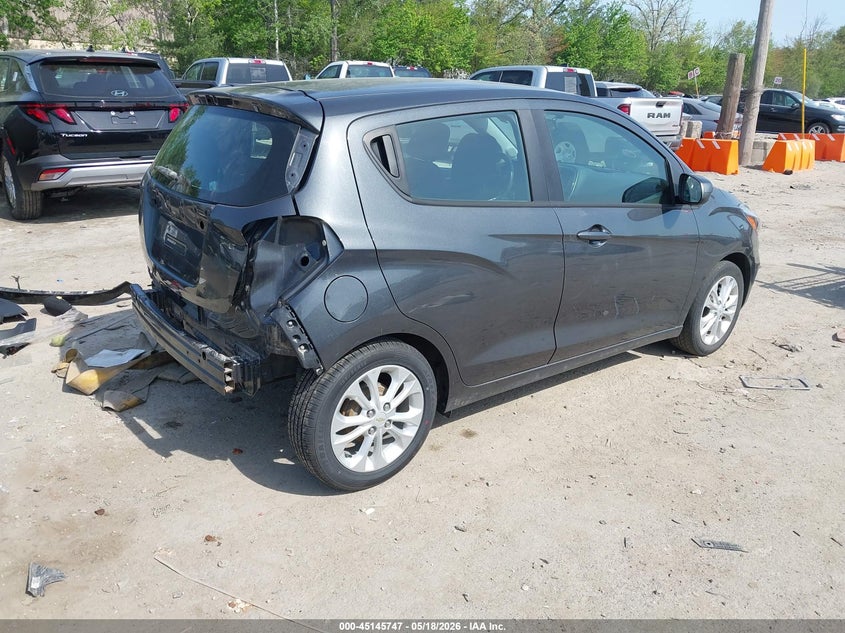 2020 Chevrolet Spark VIN KL8CD6SA7LC421994 IAAI salvage auction — REAR END, Salvage Title, sold $1,550 on 2026-07-30 (photo 4)