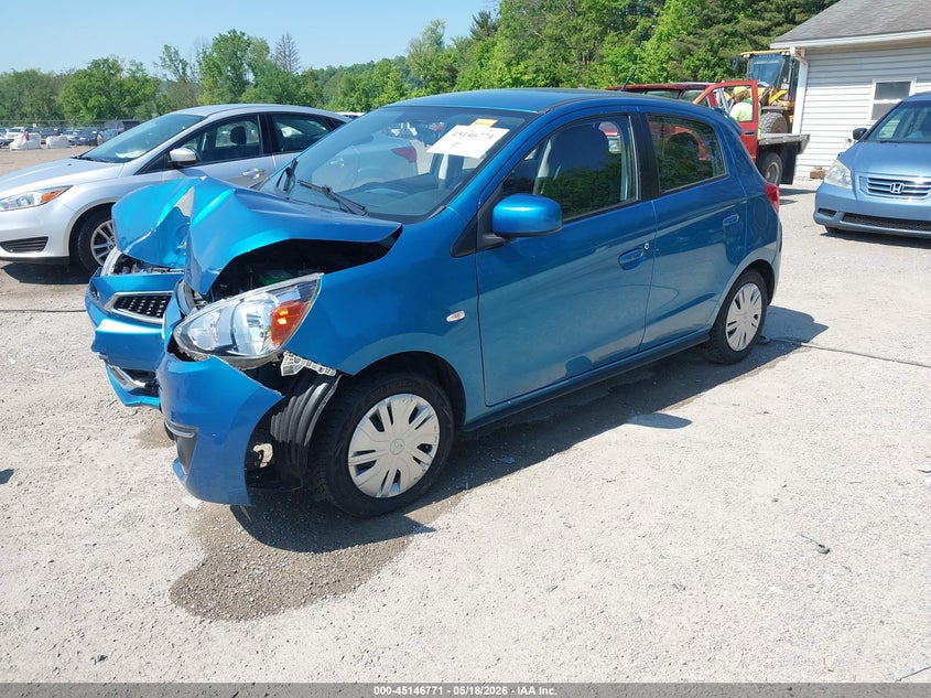 2019 Mitsubishi Mirage VIN ML32A3HJ7KH008401 IAAI salvage auction — RIGHT SIDE, Salvage (Ohio), sold $350 on 2026-07-20 (photo 2)