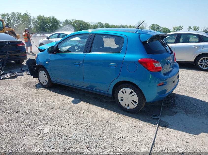 2019 Mitsubishi Mirage VIN ML32A3HJ7KH008401 IAAI salvage auction — RIGHT SIDE, Salvage (Ohio), sold $350 on 2026-07-20 (photo 3)