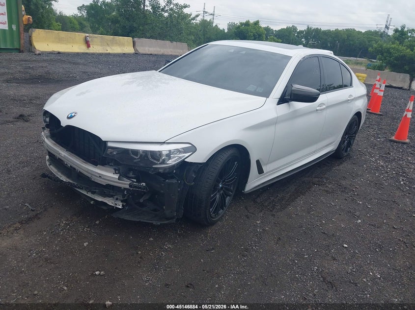 2019 BMW 5er VIN WBAJE7C50KWW20978 IAAI salvage auction — FRONT END, Mv-907A (New York), sold $10,500 on 2026-07-14 (photo 2)