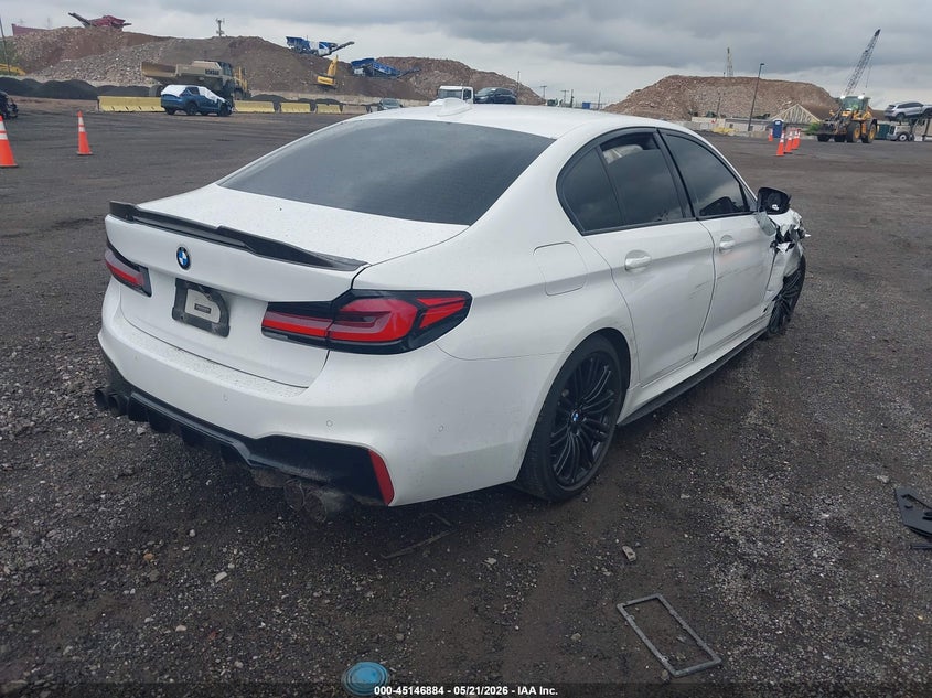2019 BMW 5er VIN WBAJE7C50KWW20978 IAAI salvage auction — FRONT END, Mv-907A (New York), sold $10,500 on 2026-07-14 (photo 4)
