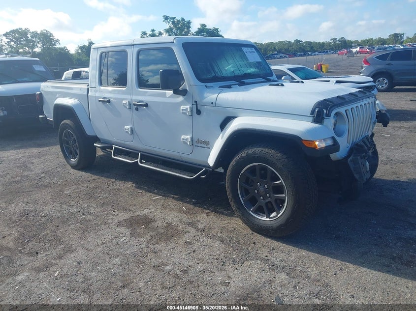 2023 Jeep Gladiator VIN 1C6HJTFGXPL535679 IAAI salvage auction — FRONT END, Certificate Of Destruction (Florida), sold $7,400 on 2026-07-30 (photo 1)