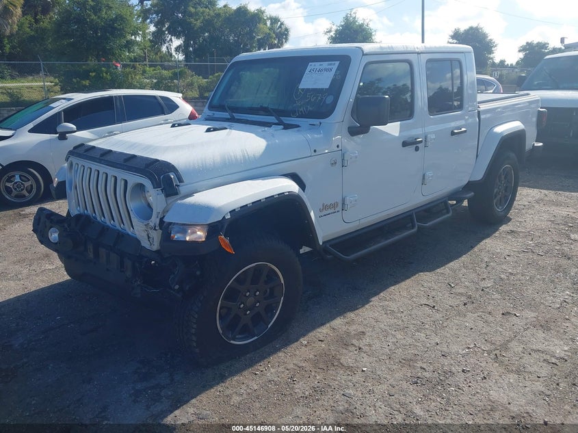 2023 Jeep Gladiator VIN 1C6HJTFGXPL535679 IAAI salvage auction — FRONT END, Certificate Of Destruction (Florida), sold $7,400 on 2026-07-30 (photo 2)