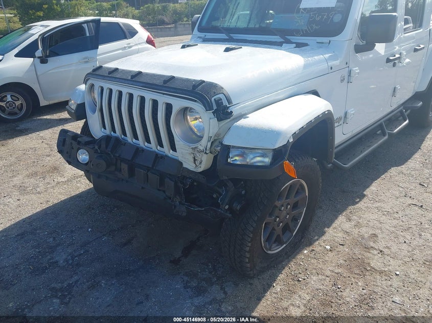 2023 Jeep Gladiator VIN 1C6HJTFGXPL535679 IAAI salvage auction — FRONT END, Certificate Of Destruction (Florida), sold $7,400 on 2026-07-30 (photo 6)