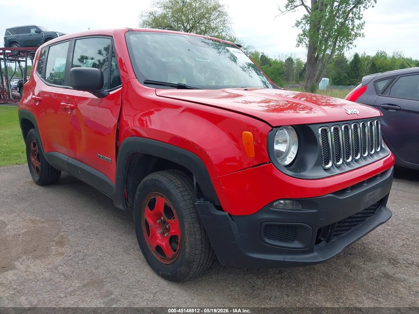 2018 Jeep Renegade VIN ZACCJBAB5JPJ57733 IAAI salvage auction — LEFT & RIGHT, Mv-907A (New York), sold $575 on 2026-07-16 (photo 1)