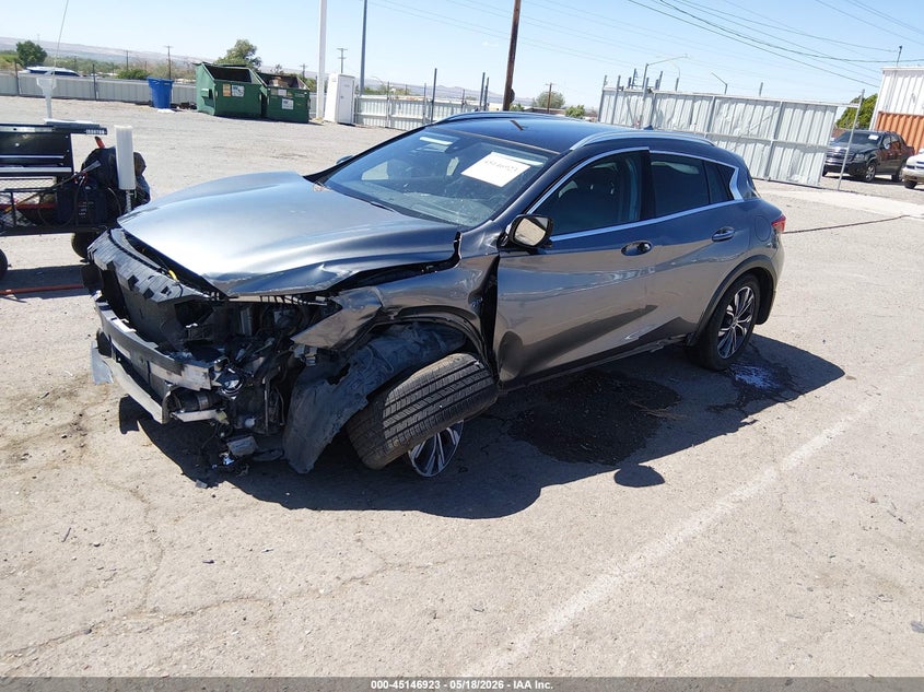 2018 Infiniti Qx30 VIN SJKCH5CR1JA056387 IAAI salvage auction — FRONT END, Salvage (New Mexico), sold $875 on 2026-07-13 (photo 2)