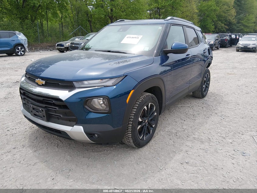 2021 Chevrolet Trailblazer VIN KL79MRSLXMB032484 IAAI salvage auction — LEFT REAR, Mv-907A (New York), sold $4,000 on 2026-07-07 (photo 2)