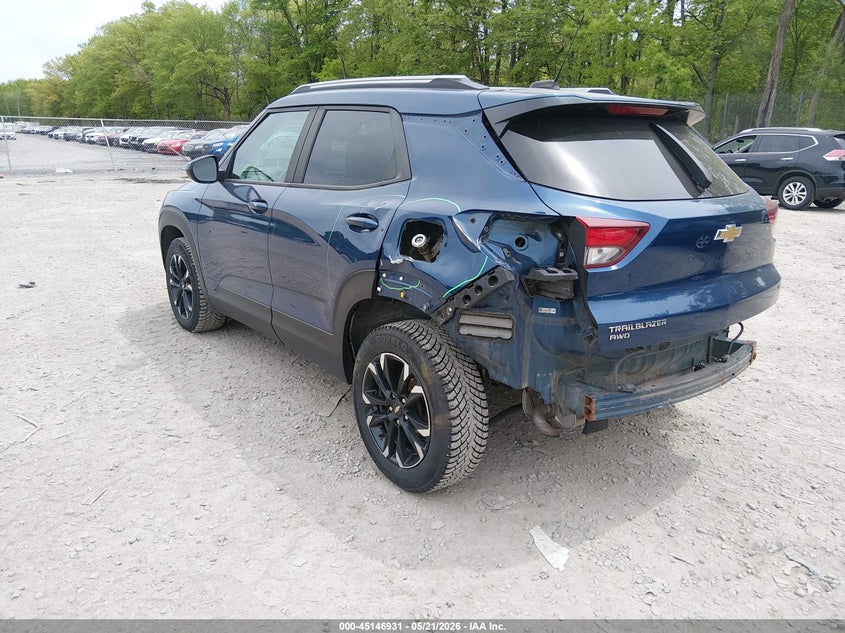 2021 Chevrolet Trailblazer VIN KL79MRSLXMB032484 IAAI salvage auction — LEFT REAR, Mv-907A (New York), sold $4,000 on 2026-07-07 (photo 3)