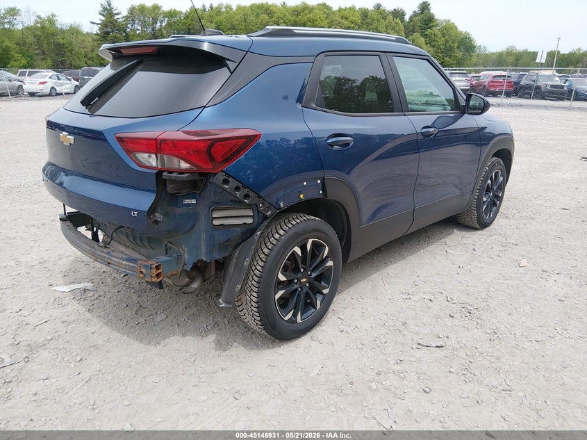 2021 Chevrolet Trailblazer VIN KL79MRSLXMB032484 IAAI salvage auction — LEFT REAR, Mv-907A (New York), sold $4,000 on 2026-07-07 (photo 4)