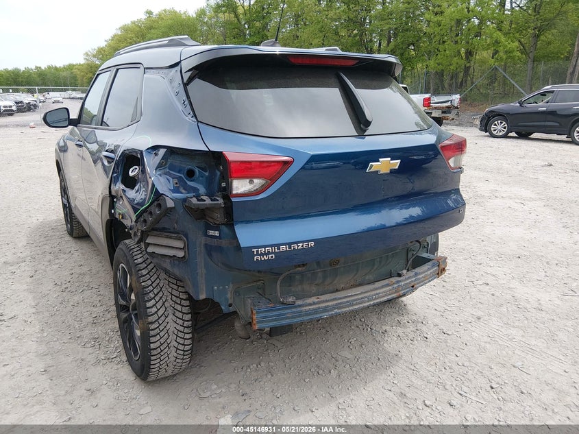 2021 Chevrolet Trailblazer VIN KL79MRSLXMB032484 IAAI salvage auction — LEFT REAR, Mv-907A (New York), sold $4,000 on 2026-07-07 (photo 6)