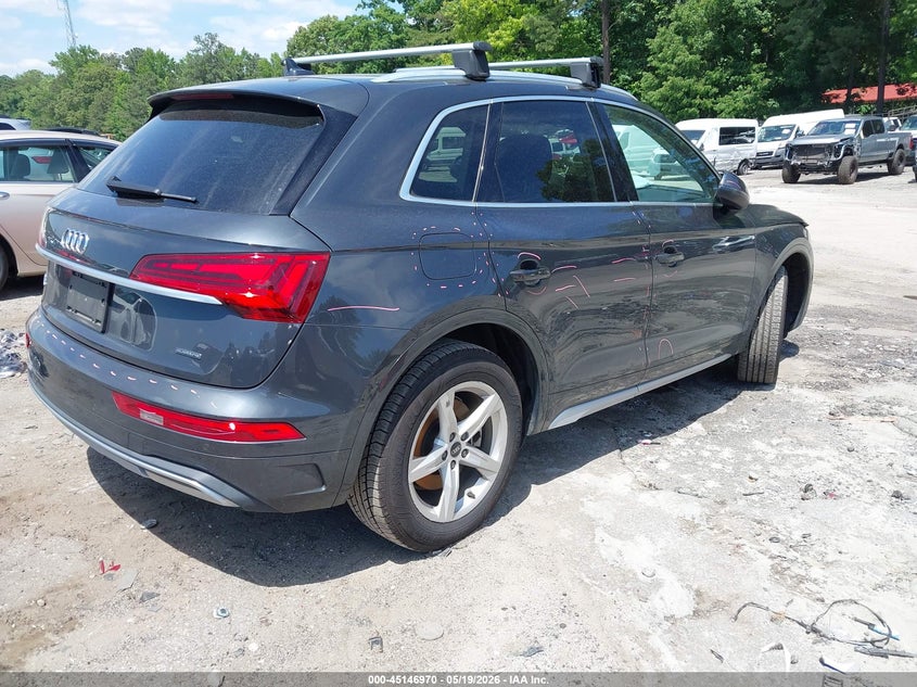 2021 Audi Q5 VIN WA1AAAFY1M2082491 IAAI salvage auction — LEFT FRONT, Salvage (Ohio), sold $7,200 on 2026-08-26 (photo 4)