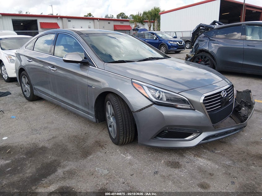 2017 Hyundai Sonata VIN KMHE34L39HA067319 IAAI salvage auction — FRONT END, Rebuildable (Florida), sold $1,750 on 2026-07-15 (photo 1)