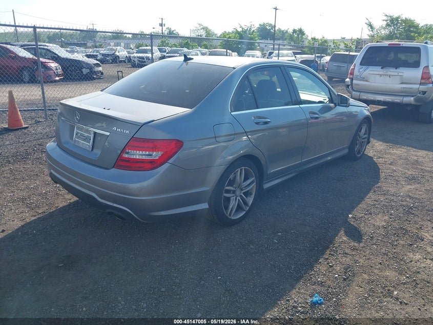2014 Mercedes-benz C-klasse VIN WDDGF8ABXER323475 IAAI salvage auction — FRONT END, Salvage (New Jersey), sold $1,150 on 2026-07-29 (photo 4)