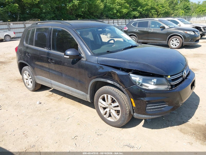 2017 Volkswagen Tiguan VIN WVGAV7AX0HW502926 IAAI salvage auction — FRONT END, Salvage (Tennessee), sold $975 on 2026-07-15 (photo 1)