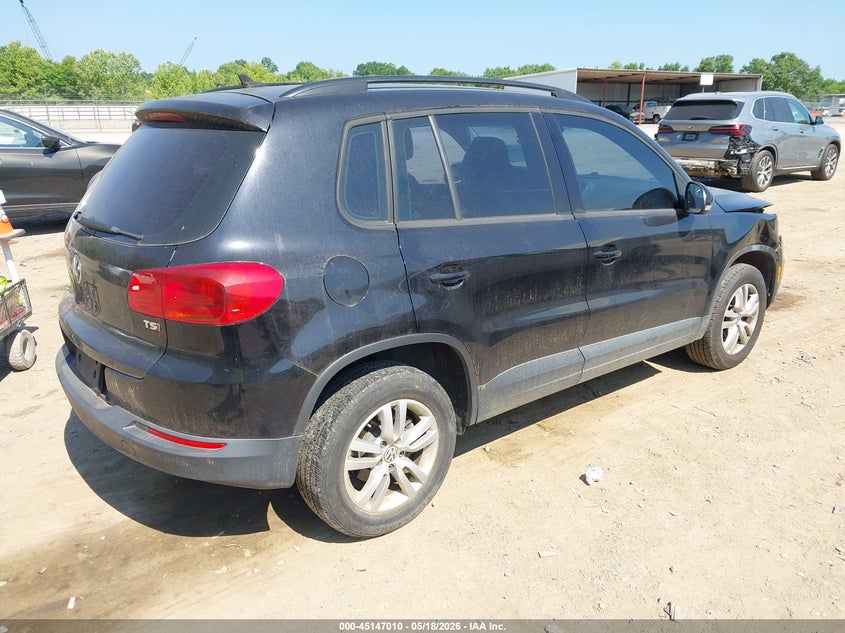 2017 Volkswagen Tiguan VIN WVGAV7AX0HW502926 IAAI salvage auction — FRONT END, Salvage (Tennessee), sold $975 on 2026-07-15 (photo 4)