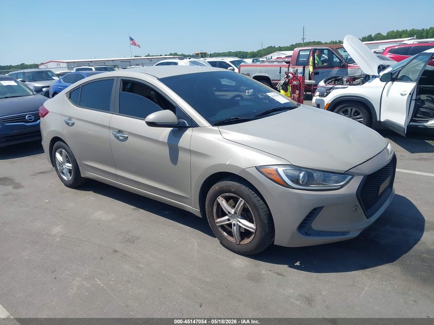 2017 Hyundai Elantra VIN KMHD74LF4HU094422 IAAI salvage auction — LEFT SIDE, Salvage (North Carolina), sold $1,350 on 2026-07-08 (photo 1)
