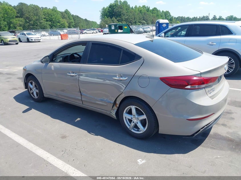 2017 Hyundai Elantra VIN KMHD74LF4HU094422 IAAI salvage auction — LEFT SIDE, Salvage (North Carolina), sold $1,350 on 2026-07-08 (photo 3)