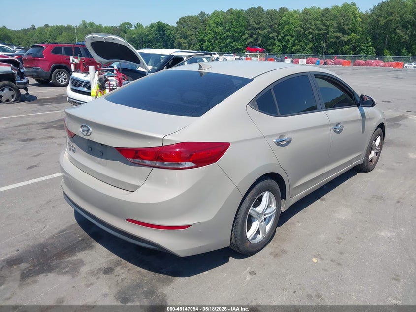 2017 Hyundai Elantra VIN KMHD74LF4HU094422 IAAI salvage auction — LEFT SIDE, Salvage (North Carolina), sold $1,350 on 2026-07-08 (photo 4)